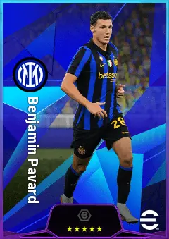Benjamin Pavard eFootball 2026 player card, 82 OVR CB