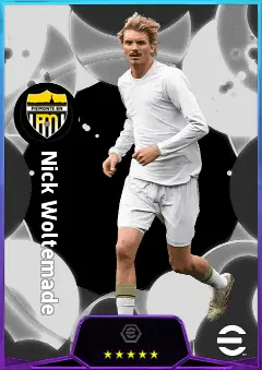 Nick Woltemade eFootball 2026 player card, 82 OVR CF
