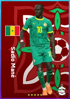 Sadio Mané eFootball 2026 player card, 80 OVR LWF