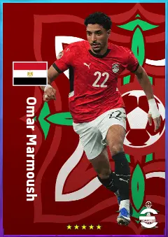 Omar Marmoush eFootball 2026 player card, 83 OVR CF