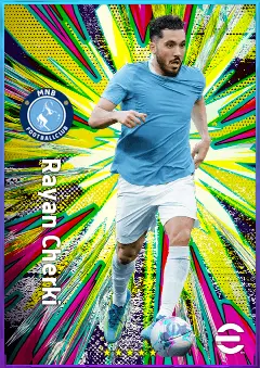 Rayan Cherki eFootball 2026 player card, 81 OVR AMF