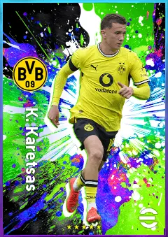 K. Karetsas eFootball 2026 player card, 80 OVR AMF