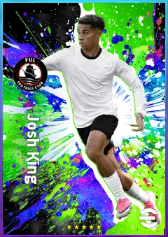 Josh King eFootball 2026 player card, 78 OVR AMF