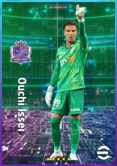 Ouchi Issei eFootball 2026 player card, 72 OVR GK