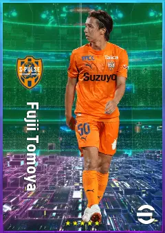 Fujii Tomoya eFootball 2026 player card, 75 OVR RMF