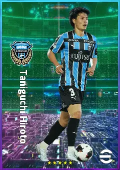 Taniguchi Hiroto eFootball 2026 player card, 77 OVR CB