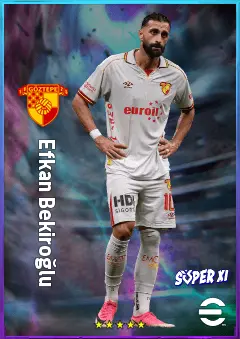 Efkan Bekiroğlu eFootball 2026 player card, 79 OVR AMF