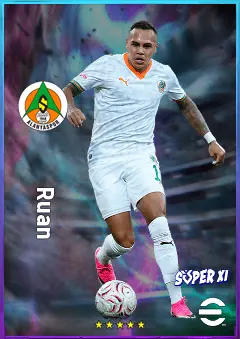 Ruan eFootball 2026 player card, 78 OVR LMF