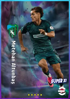Metehan Altunbaş eFootball 2026 player card, 78 OVR CF