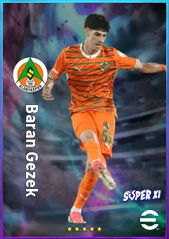 Baran Gezek eFootball 2026 player card, 78 OVR DMF
