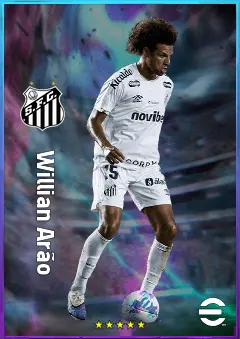 Willian Arão eFootball 2026 player card, 80 OVR DMF