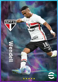 Wendell eFootball 2026 player card, 81 OVR LB