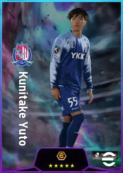 Kunitake Yuto eFootball 2026 player card, 78 OVR AMF