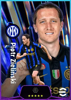 Piotr Zieliński eFootball 2026 player card, 82 OVR CMF