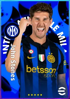 John Stones eFootball 2026 player card, 94 OVR CB