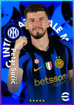 Petar Sučić eFootball 2026 player card, 93 OVR CMF