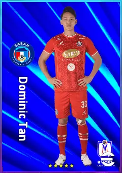 Dominic Tan eFootball 2026 player card, 77 OVR CB