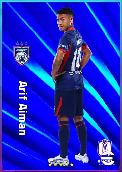 Arif Aiman eFootball 2026 player card, 80 OVR RMF