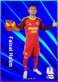Faisal Halim eFootball 2026 player card, 78 OVR LMF