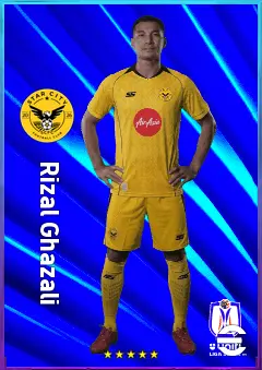 Rizal Ghazali eFootball 2026 player card, 77 OVR RB