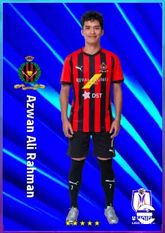 Azwan Ali Rahman eFootball 2026 player card, 77 OVR AMF