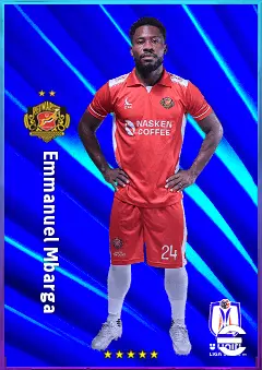 Emmanuel Mbarga eFootball 2026 player card, 78 OVR CF