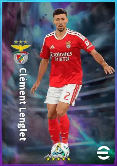 Clément Lenglet eFootball 2026 player card, 80 OVR CB