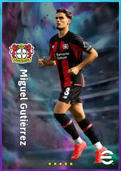 Miguel Gutiérrez eFootball 2026 player card, 81 OVR LB