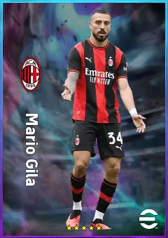 Mario Gila eFootball 2026 player card, 81 OVR CB