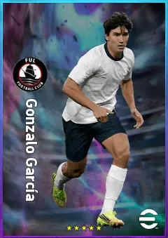 Gonzalo García eFootball 2026 player card, 79 OVR CF