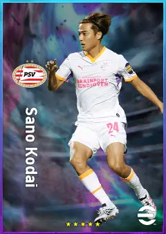 Sano Kodai eFootball 2026 player card, 82 OVR CMF