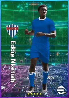 Eddie Nketiah eFootball 2026 player card, 79 OVR CF