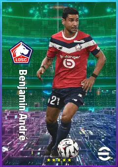 Benjamin André eFootball 2026 player card, 80 OVR CMF