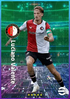 Luciano Valente eFootball 2026 player card, 79 OVR CMF