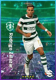 Rodrigo Zalazar eFootball 2026 player card, 81 OVR AMF