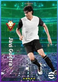 Javi Guerra eFootball 2026 player card, 82 OVR CMF