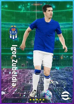 Igor Zubeldia eFootball 2026 player card, 80 OVR CB