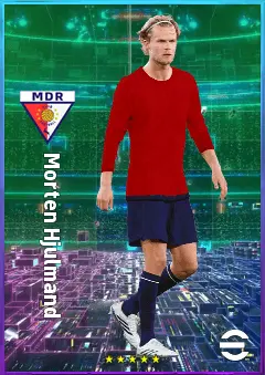 Morten Hjulmand eFootball 2026 player card, 81 OVR DMF