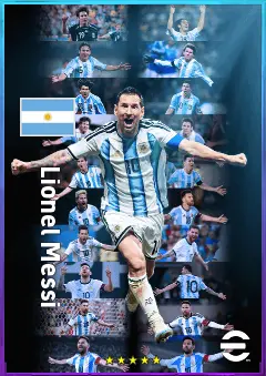 Lionel Messi eFootball 2026 player card, 100 OVR SS