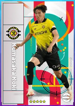 Kumasaka Koki eFootball 2026 player card, 78 OVR DMF