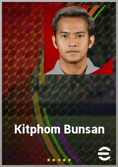 Kitphom Bunsan eFootball 2026 player card, 63 OVR LB
