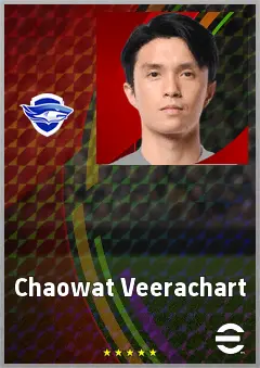 Chaowat Veerachart eFootball 2026 player card, 67 OVR CMF