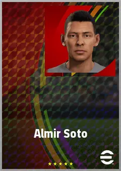 Almir Soto eFootball 2026 player card, 68 OVR CMF