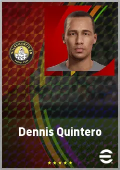Dennis Quintero eFootball 2026 player card, 69 OVR CB
