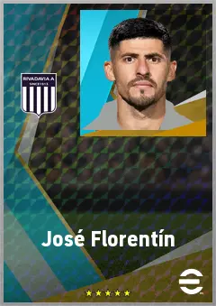 José Florentín eFootball 2026 player card, 75 OVR CMF
