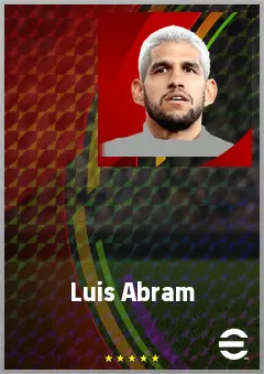 Luis Abram eFootball 2026 player card, 73 OVR CB