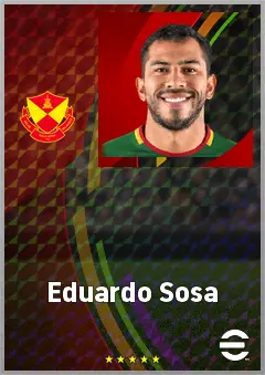 Eduardo Sosa eFootball 2026 player card, 69 OVR AMF