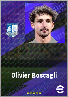 Olivier Boscagli eFootball 2026 player card, 75 OVR CB