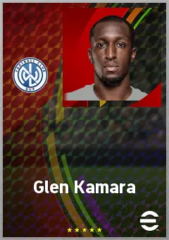 Glen Kamara eFootball 2026 player card, 71 OVR DMF