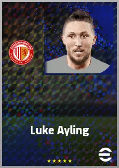 Luke Ayling eFootball 2026 player card, 71 OVR RB